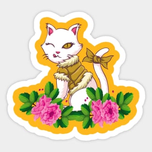 Cute Cat Animal Sticker